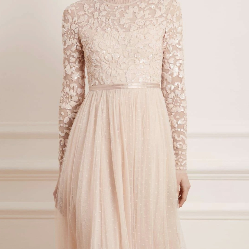 BHLDN Needle & Thread Pink Dress size US 6 $379